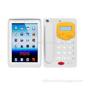 Visual Cute 3D Telephone Flexible Soft Silicone Skin Case for iPad Mini